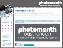 Tablet Screenshot of photomonth.org